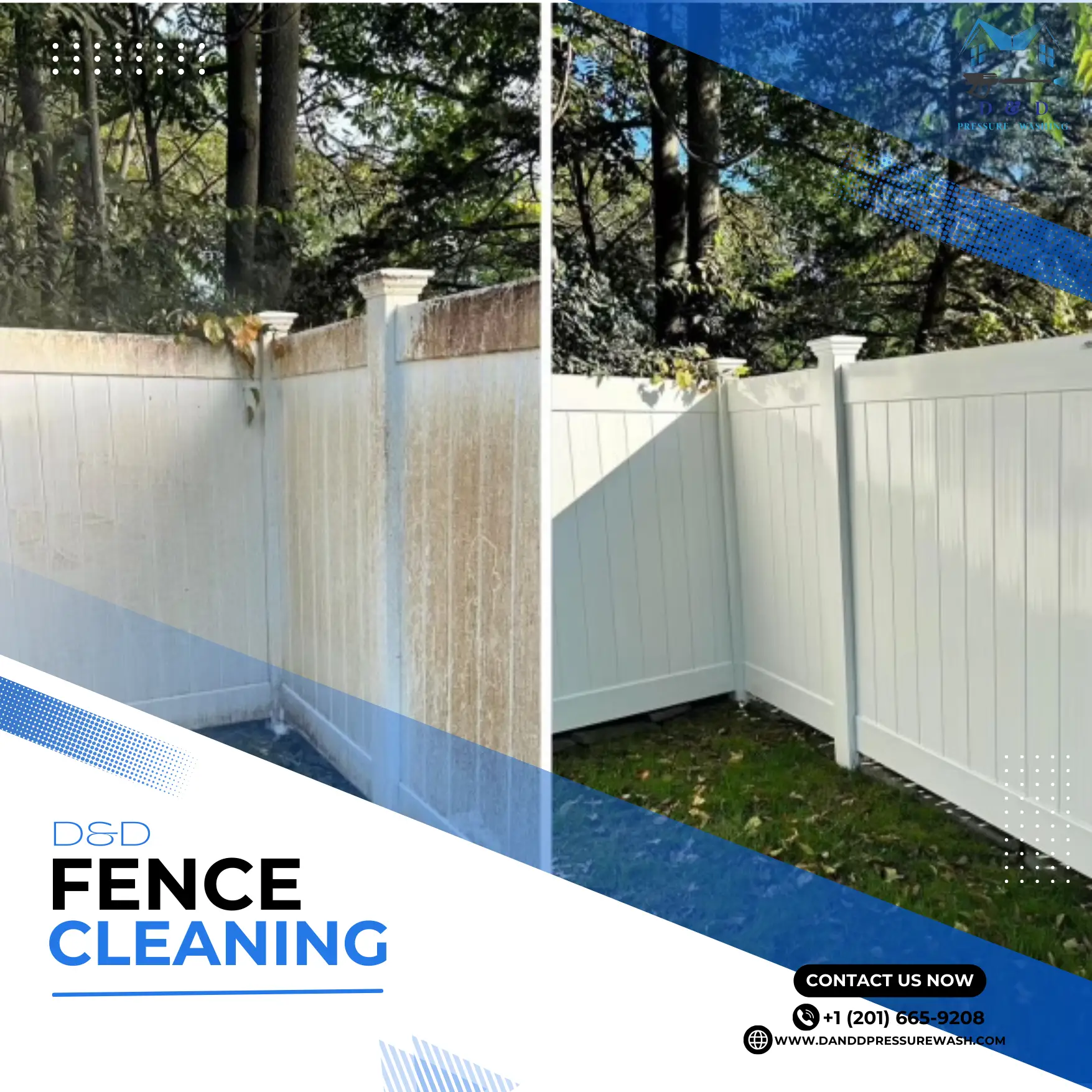 fence cleaning graphic | Pressure Washing Wayne NJ | D&D Pressure Washing | D&D Pressure Washing CLICK IMAGE TO SEE OUR ENTIRE GALLERY