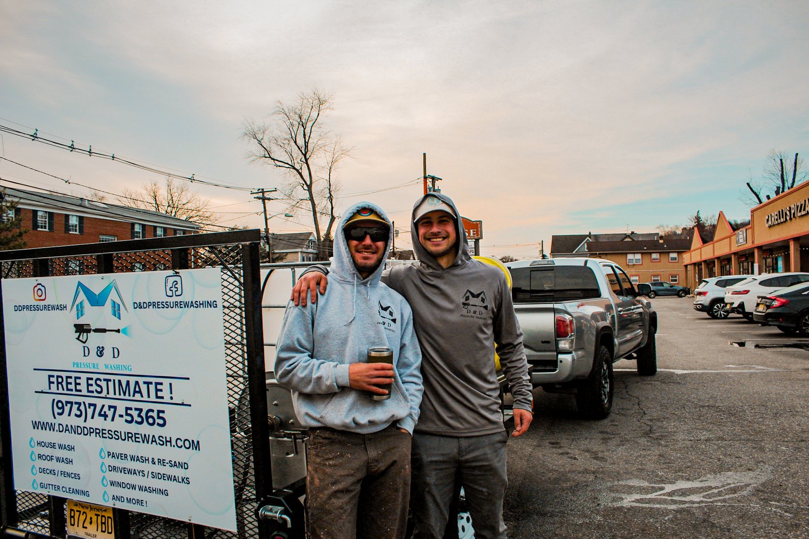 North Jersey pressure washing owners Darius and Dominic of D&D in Wayne NJ