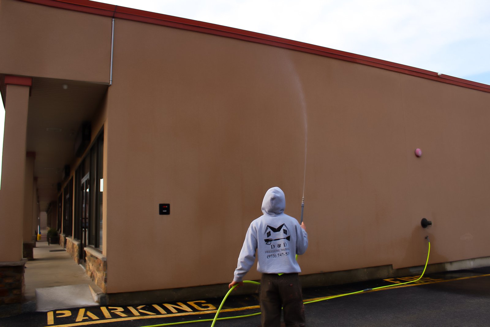 Clean commercial storefront exterior in North Jersey