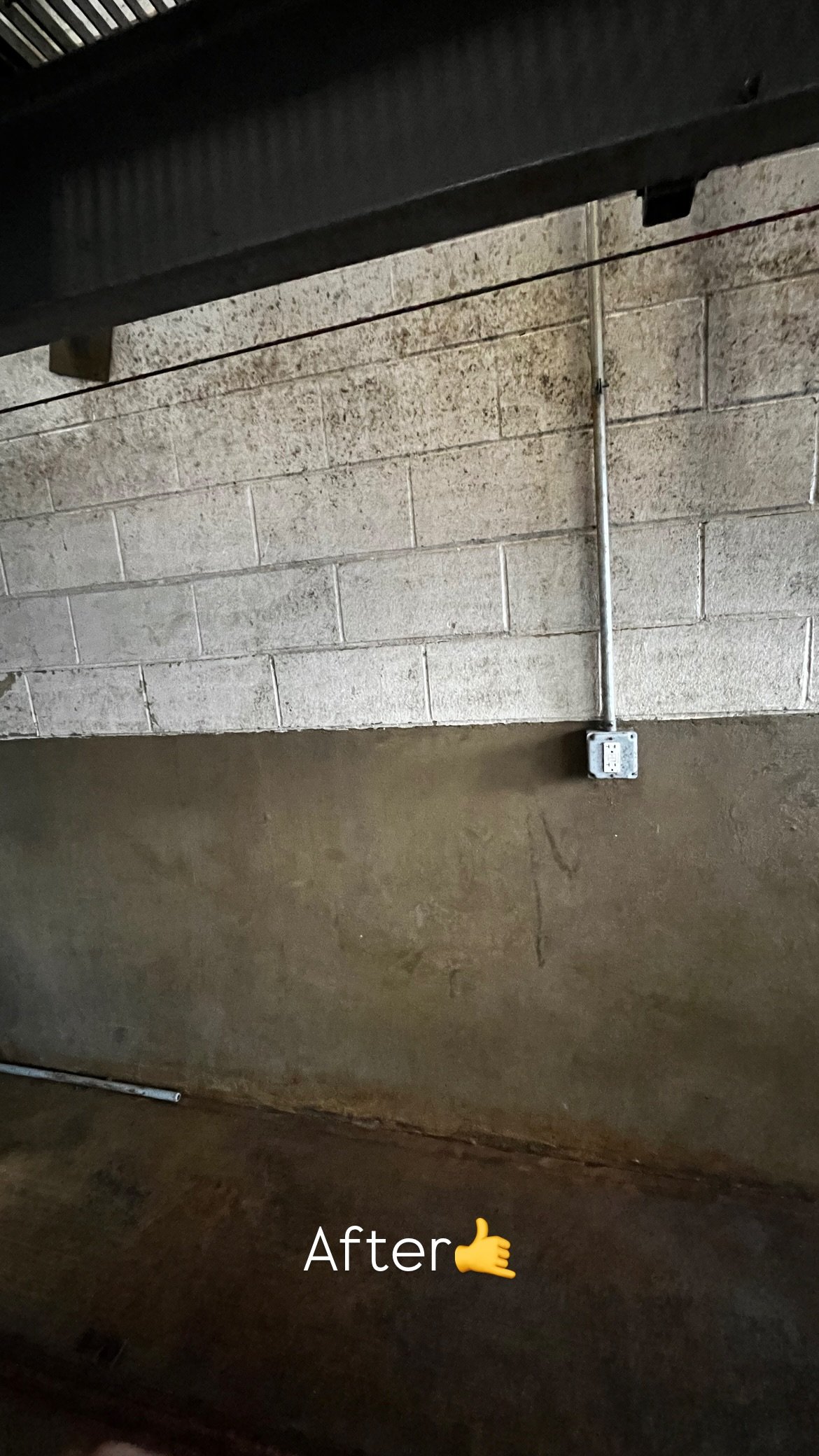 Industrial building after professional pressure washing in North Jersey