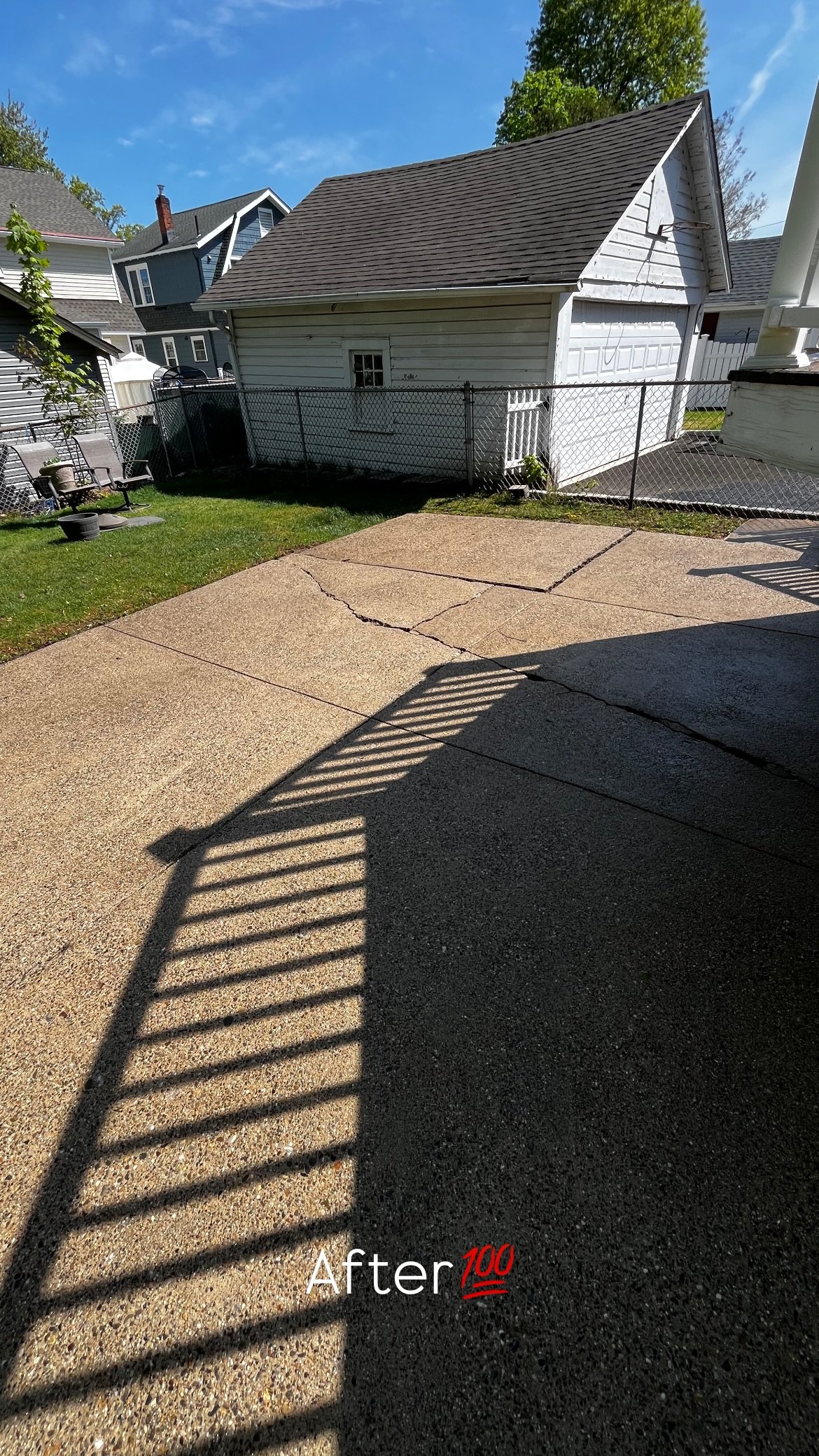 Pool deck pavers after restoration and sealing