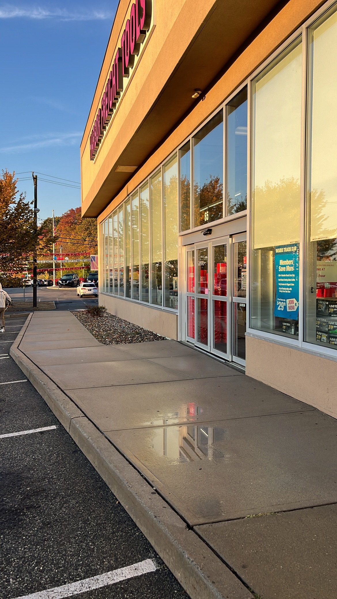 Clean commercial storefront after pressure washing NJ