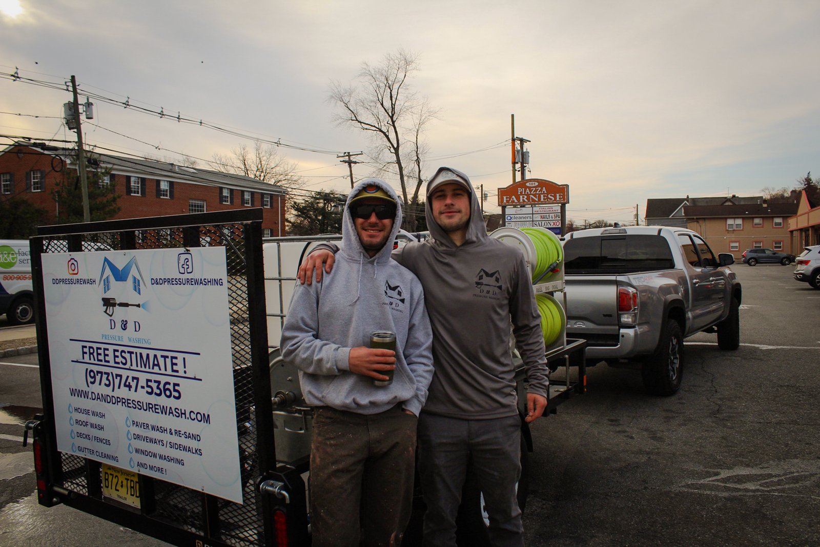 Darius and Dominic, founders of D&D Pressure Washing in Wayne NJ