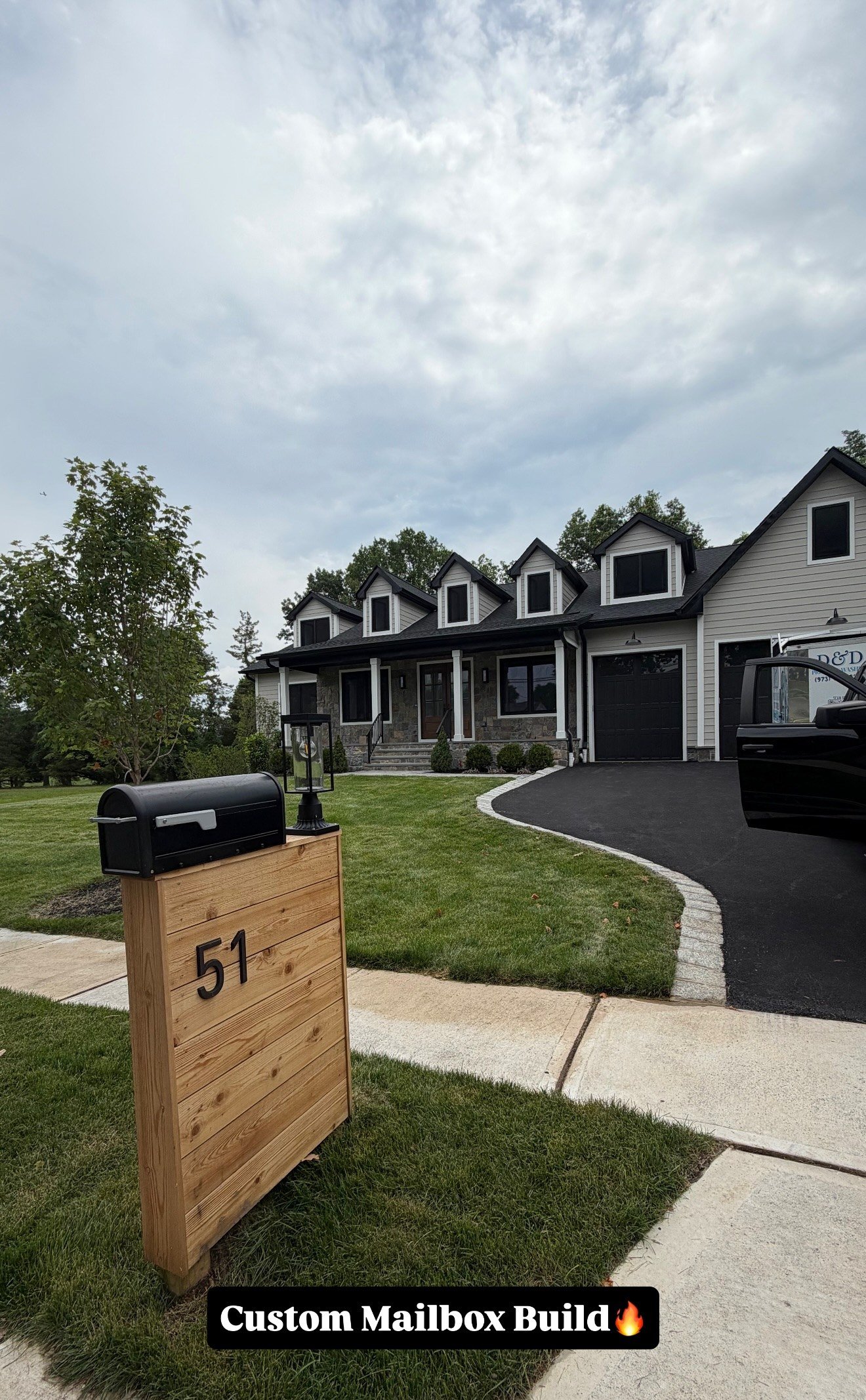 Custom mailbox surround built by D&D in Wayne NJ