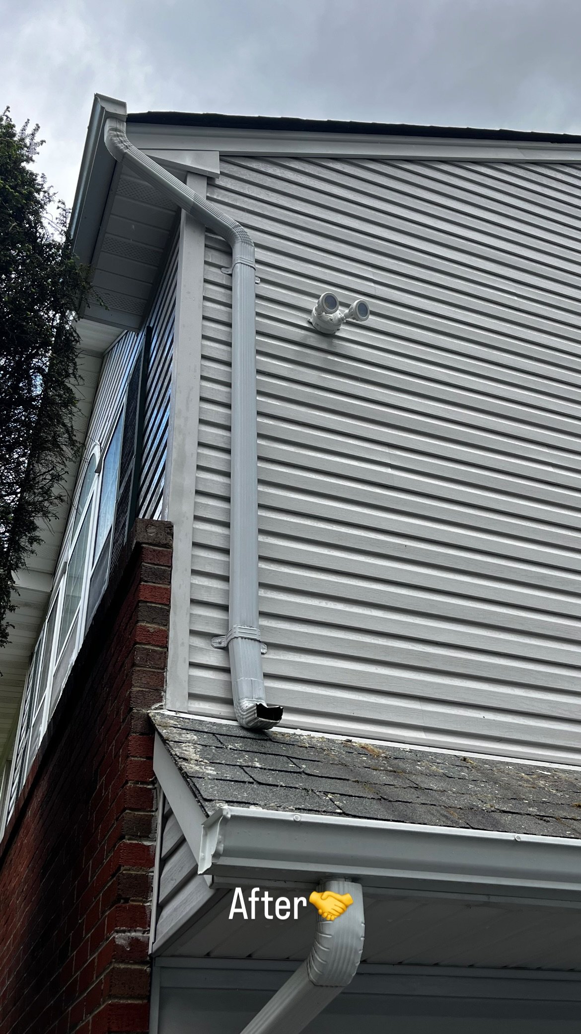 Clean vinyl siding after a full house soft wash
